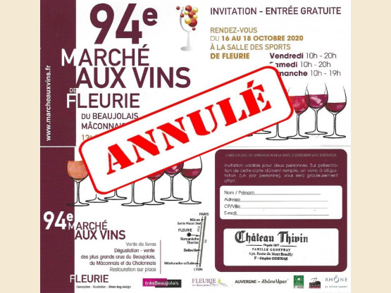 Marché aux Vins de Fleurie ANNULÉ 