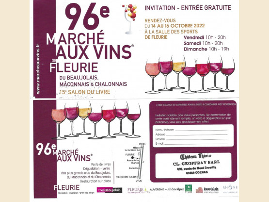 Marché aux Vins de Fleurie  -  Dégustation-Vente