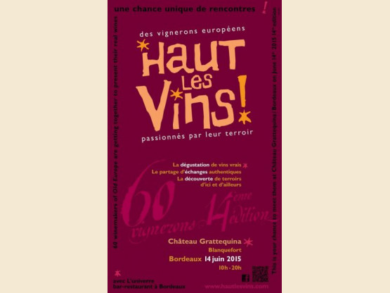 Salon "HAUT LES VINS" 14 juin  à Bordeaux