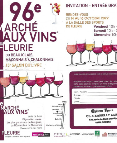 Marché aux Vins de Fleurie  -  Dégustation-Vente