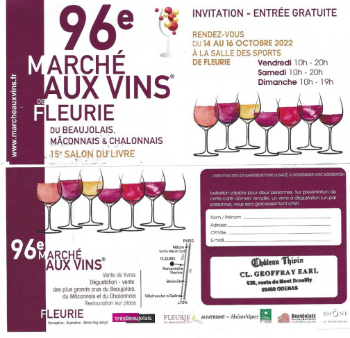 Marché aux Vins de Fleurie  -  Dégustation-Vente