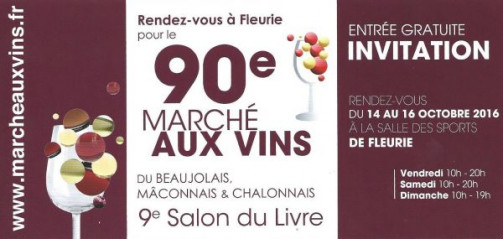 Marché aux Vins Fleurie 2016