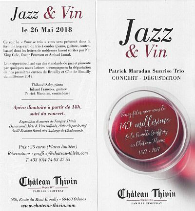 Soirée Jazz & Vin