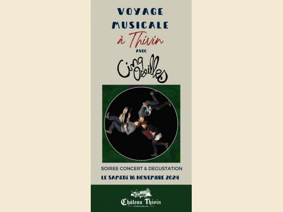 Soirée Concert & Dégustation avec Cinq Oreilles