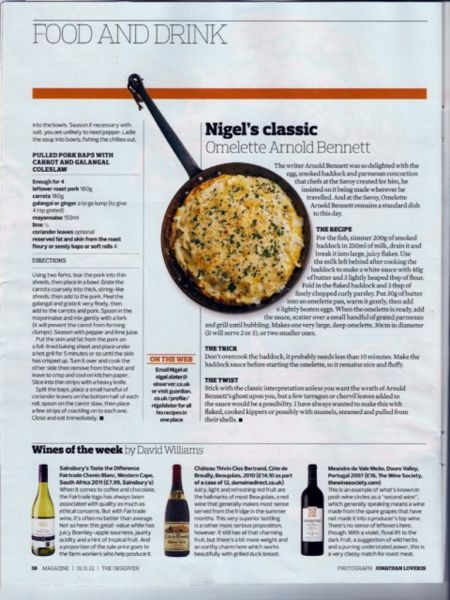 Food and Drink, by David Williams  _   The Guardian The observerhttp://www.guardian.co.uk/lifeandsty - 2012/03